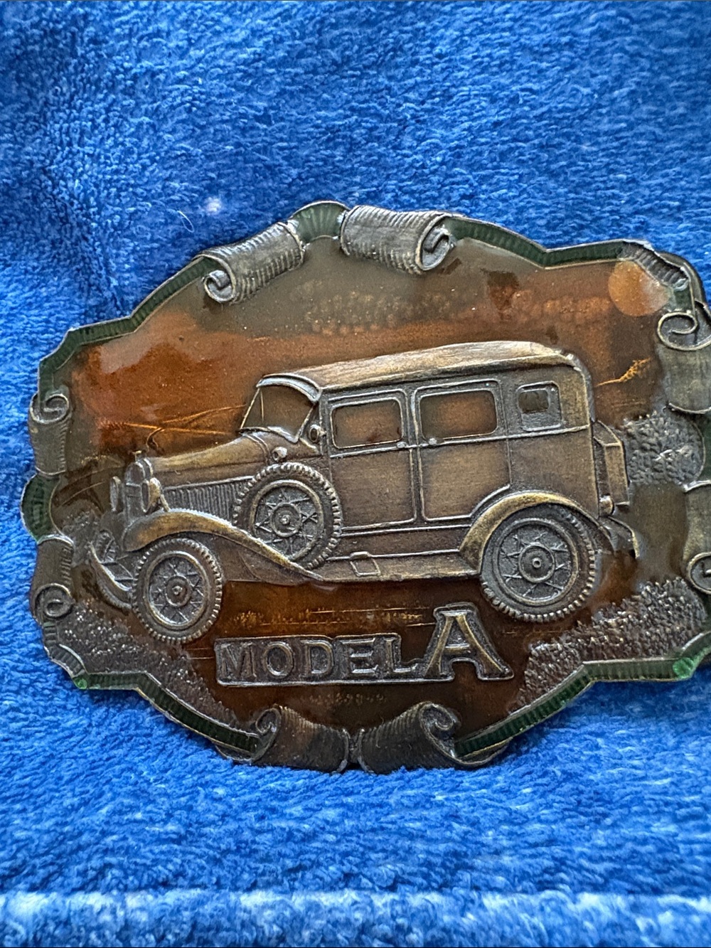Vintage Ford Model A Collectible Belt Buckle